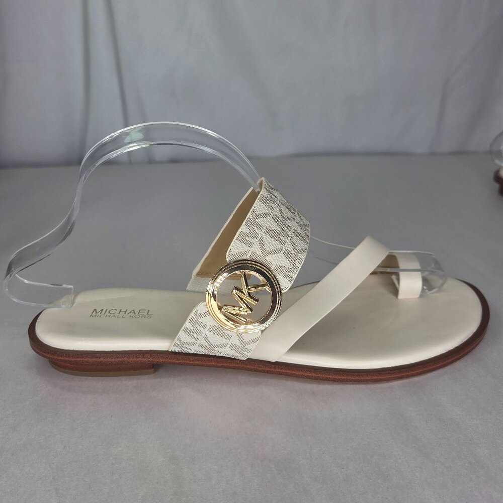 NWT Michael Kors MMK Vera Toe-Ring Slip-On Flat Sandals - Picture 3 of 7